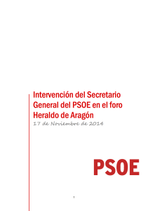 Conferencia Secretario General - Por un cambio seguro